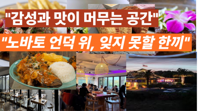 감성과 맛이 머무는 공간 노바토 언덕 위, 잊지 못할 한 끼