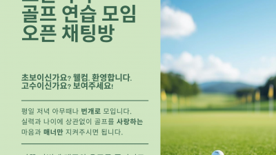 실리콘벨리 골프 레인지 연습 모임