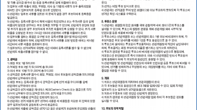 SAN FRANCISCO & BAY AREA 한인회, 제33대 회장 선출을 위한 선거 세칙